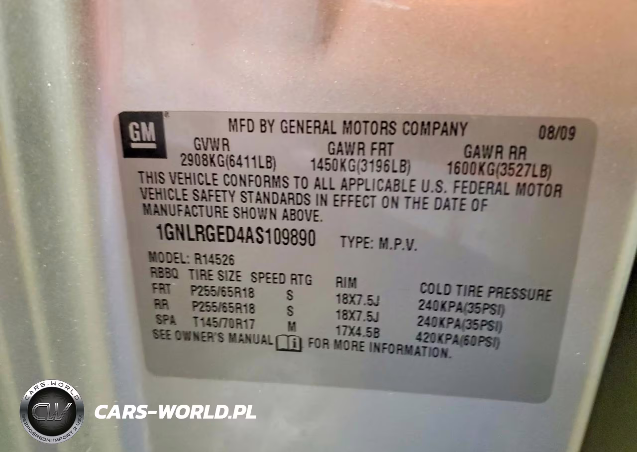 2010 Chevrolet Traverse Lt VIN:1GNLRGED4AS109890 - 12