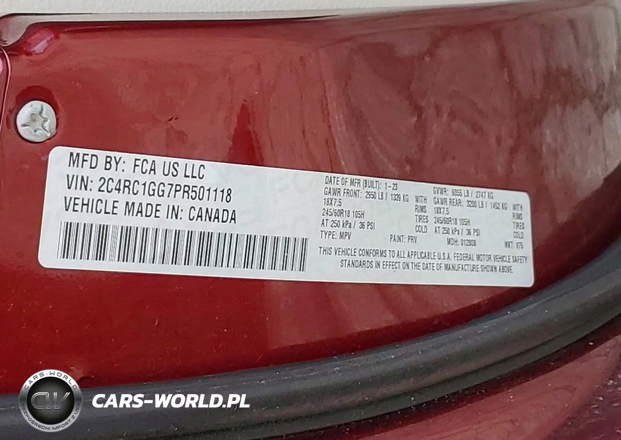 2023 Chrysler Pacifica Limited VIN:2C4RC1GG7PR501118 - 14