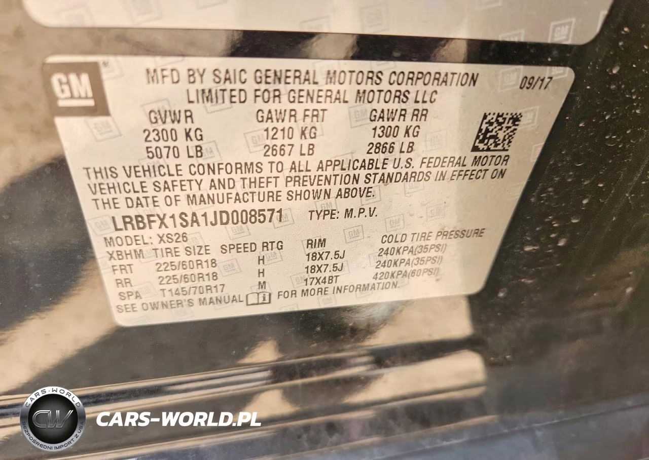 2018 Buic Envision VIN:LRBFX1SA1JD008571 - 12