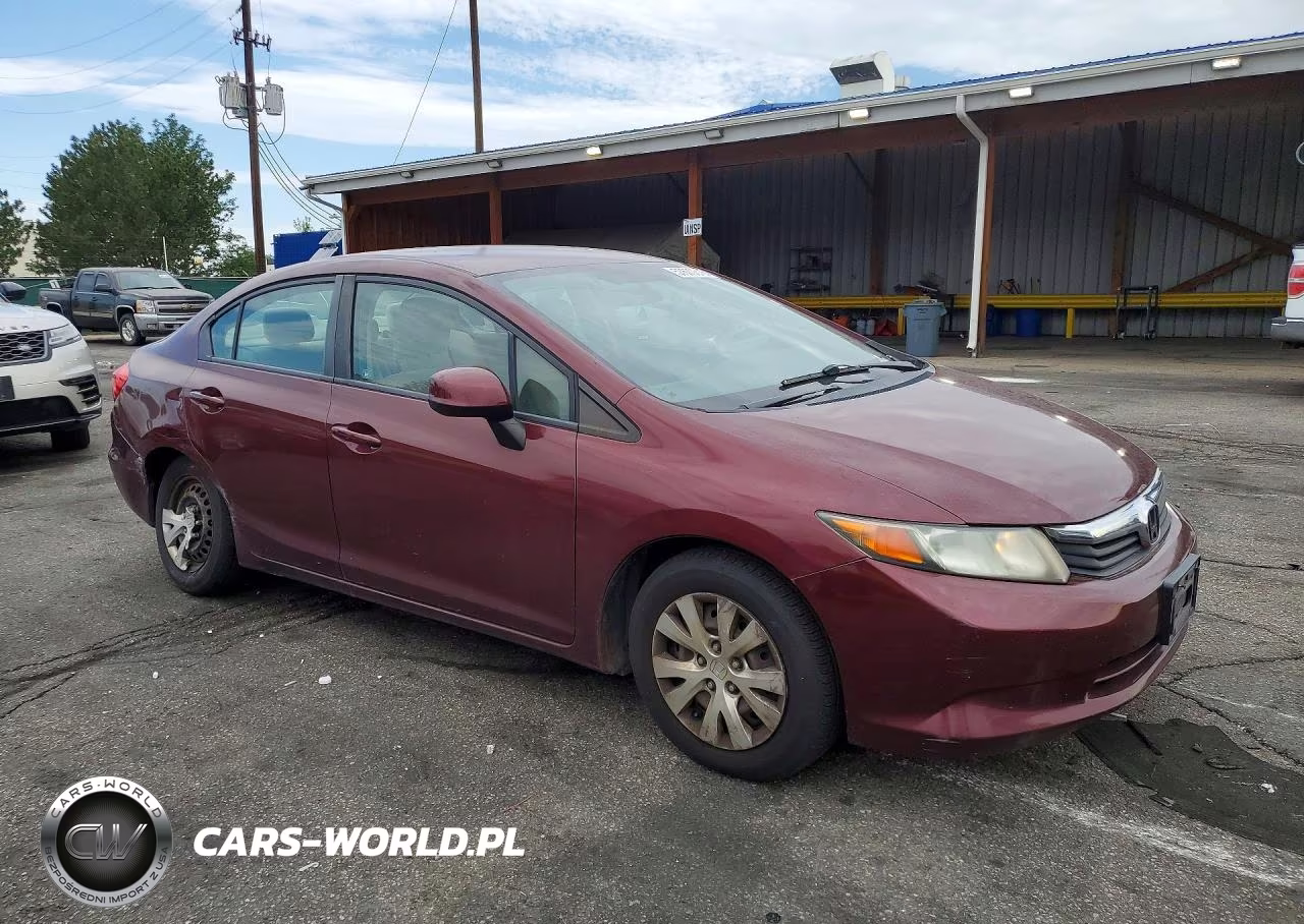 2012 Honda Civic Lx VIN:2HGFB2F57CH596213 - 4