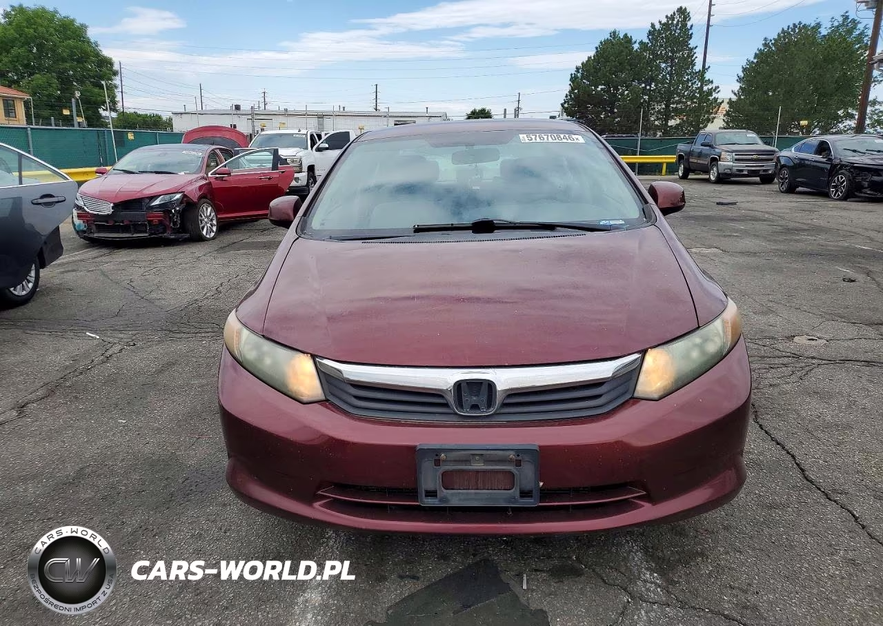 2012 Honda Civic Lx VIN:2HGFB2F57CH596213 - 5