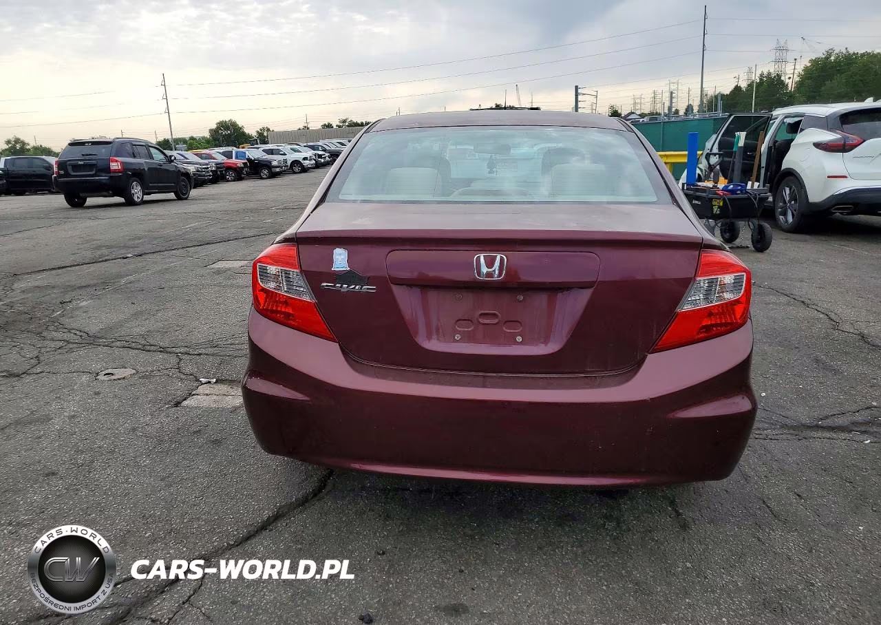 2012 Honda Civic Lx VIN:2HGFB2F57CH596213 - 6