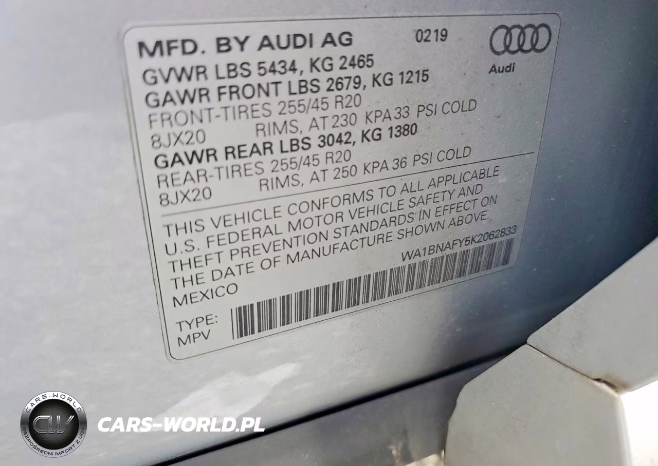 2019 Audi Q5 Premium Plus VIN:WA1BNAFY5K2062833 - 12