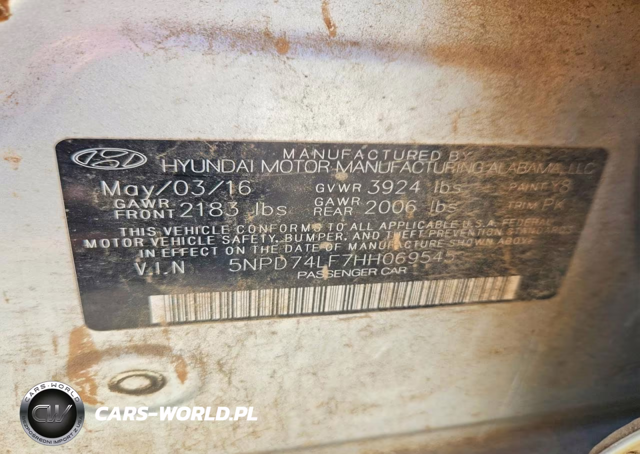 2017 Hyundai Elantra Se VIN:5NPD74LF7HH069545 - 12
