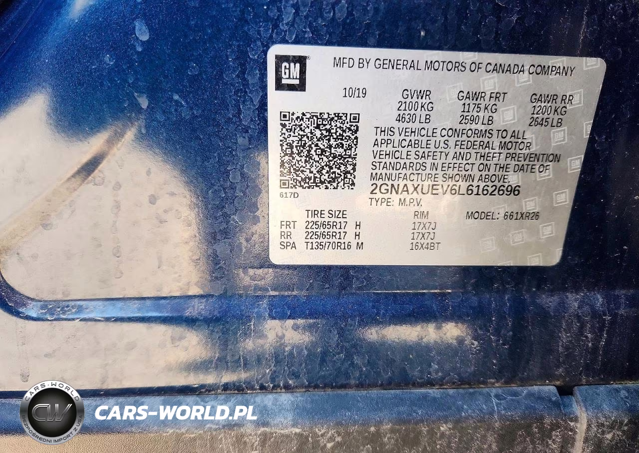 2020 Chevrolet Equinox Lt VIN:2GNAXUEV6L6162696 - 12