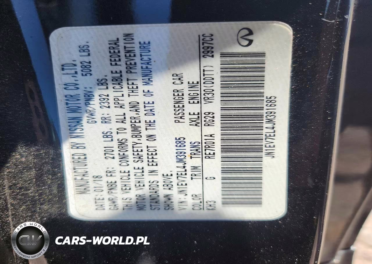 2018 Infiniti Q60 3.0T Luxe VIN:JN1EV7EL4JM391685 - 12