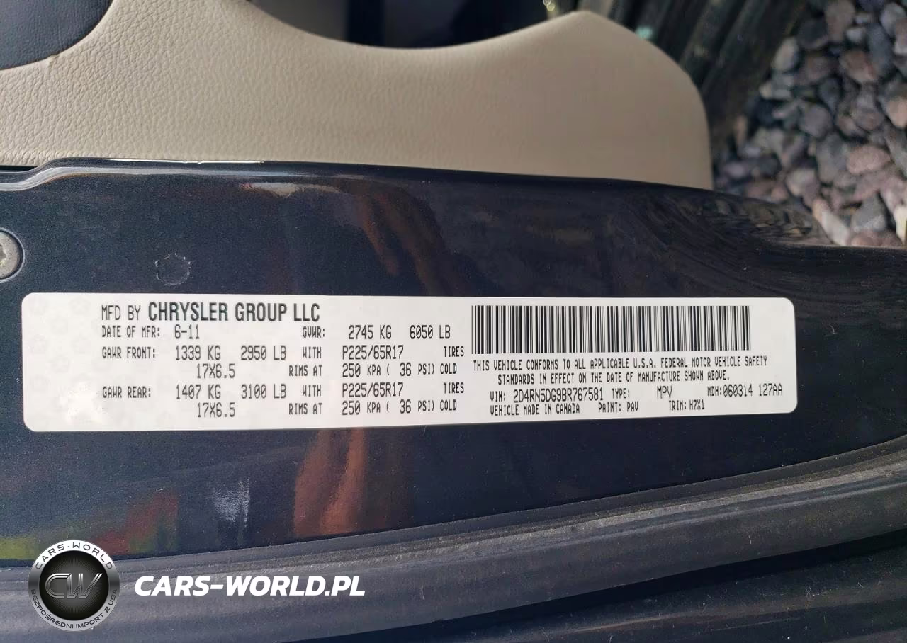 2011 Dodge Grand Caravan Crew VIN:2D4RN5DG9BR767581 - 13