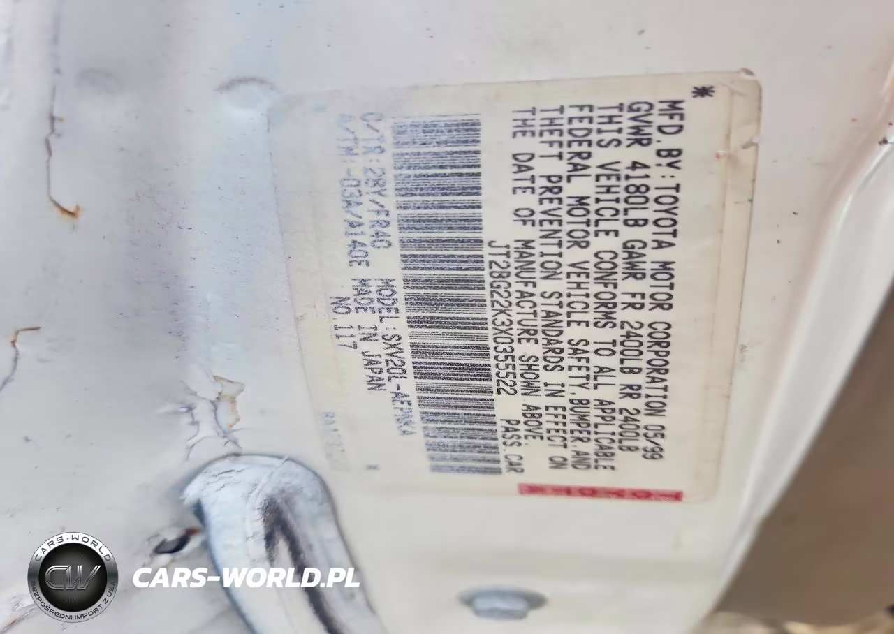 1999 Toyota Camry Le VIN:JT2BG22K3X0355522 - 12