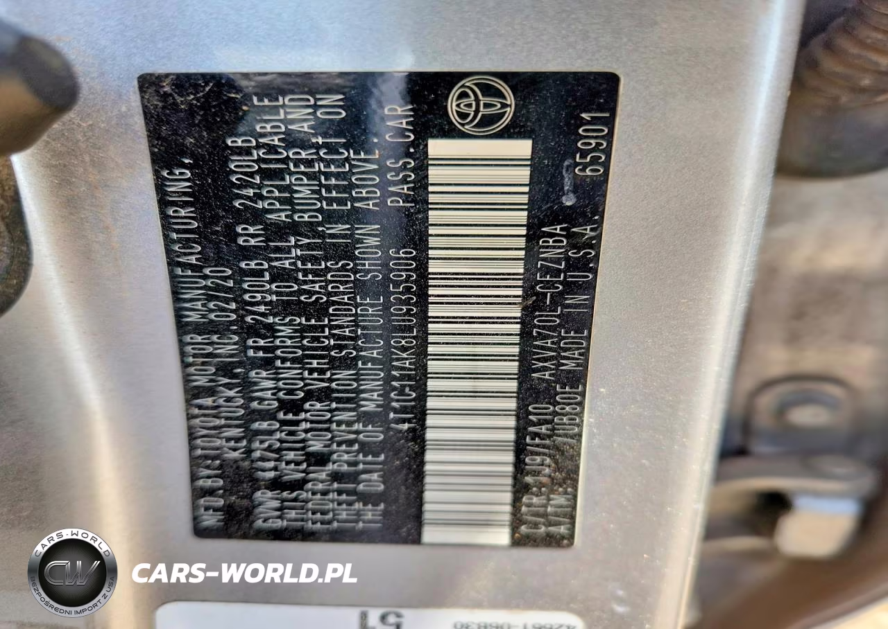 2020 Toyota Camry Le VIN:4T1C11AK8LU935906 - 13