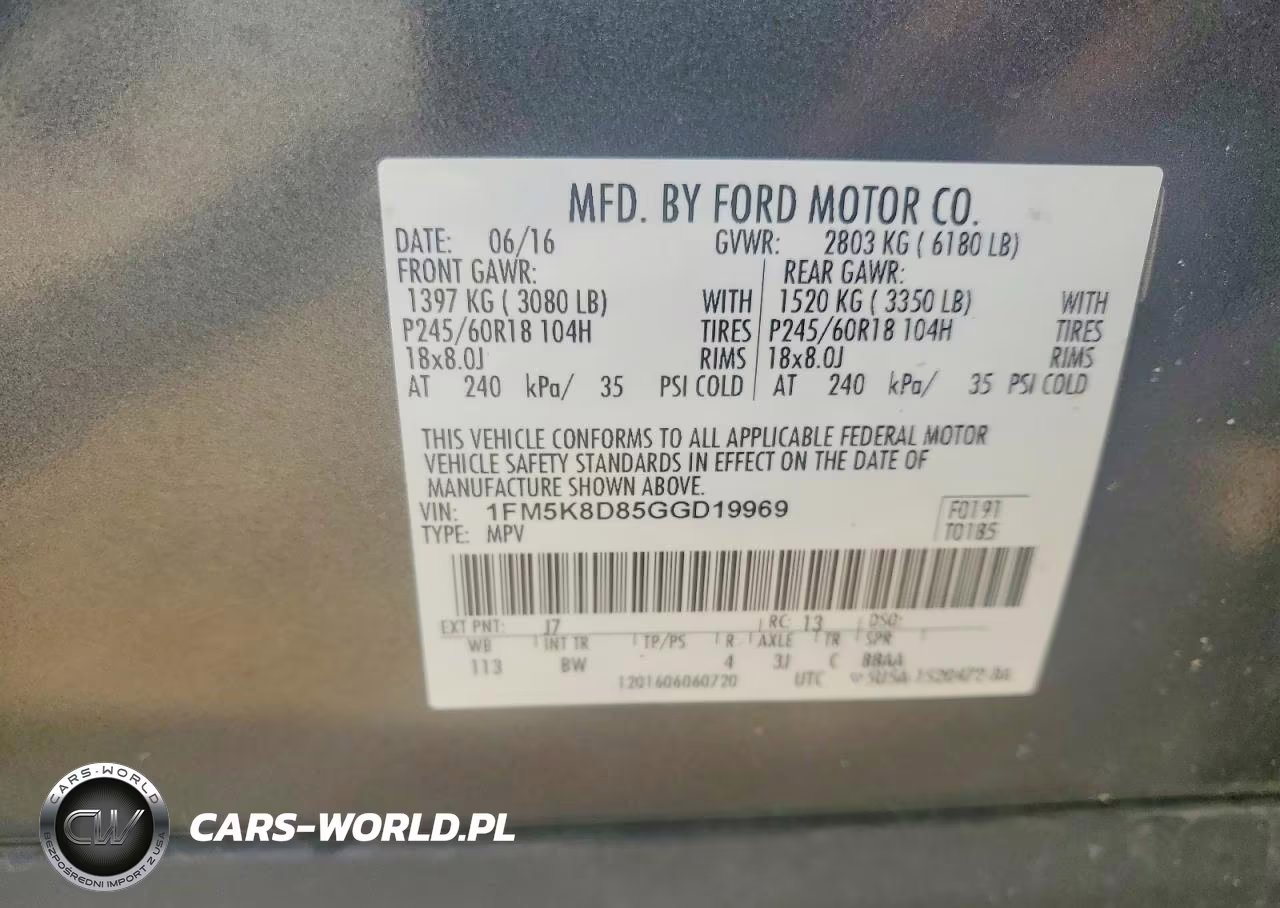 2016 Ford Explorer Xlt VIN:1FM5K8D85GGD19969 - 12