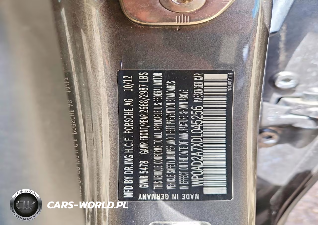 2013 Porsche Panamera S Hybrid VIN:WP0AD2A7XDL045256 - 12
