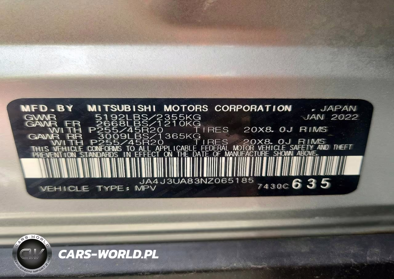 2022 Mitsubishi Outlander Se 2.5 2Wd VIN:JA4J3UA83NZ065185 - 13