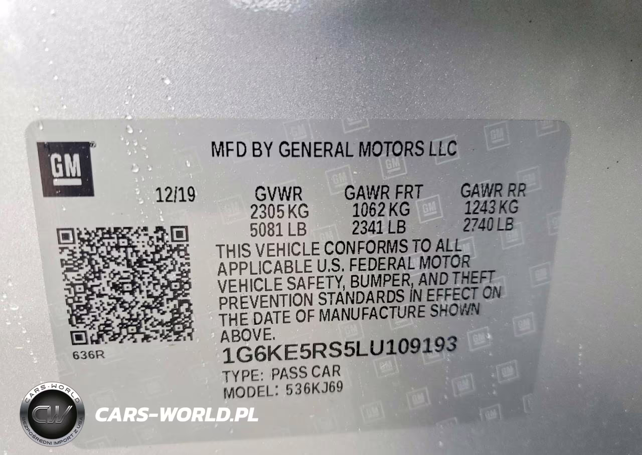 2020 Cadillac Ct6 Luxury Csav VIN:1G6KE5RS5LU109193 - 12