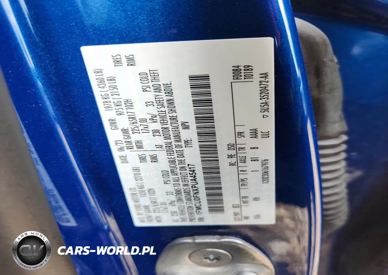 2023 Ford Escape VIN:1FMCU0FNXPUA45417 - 14