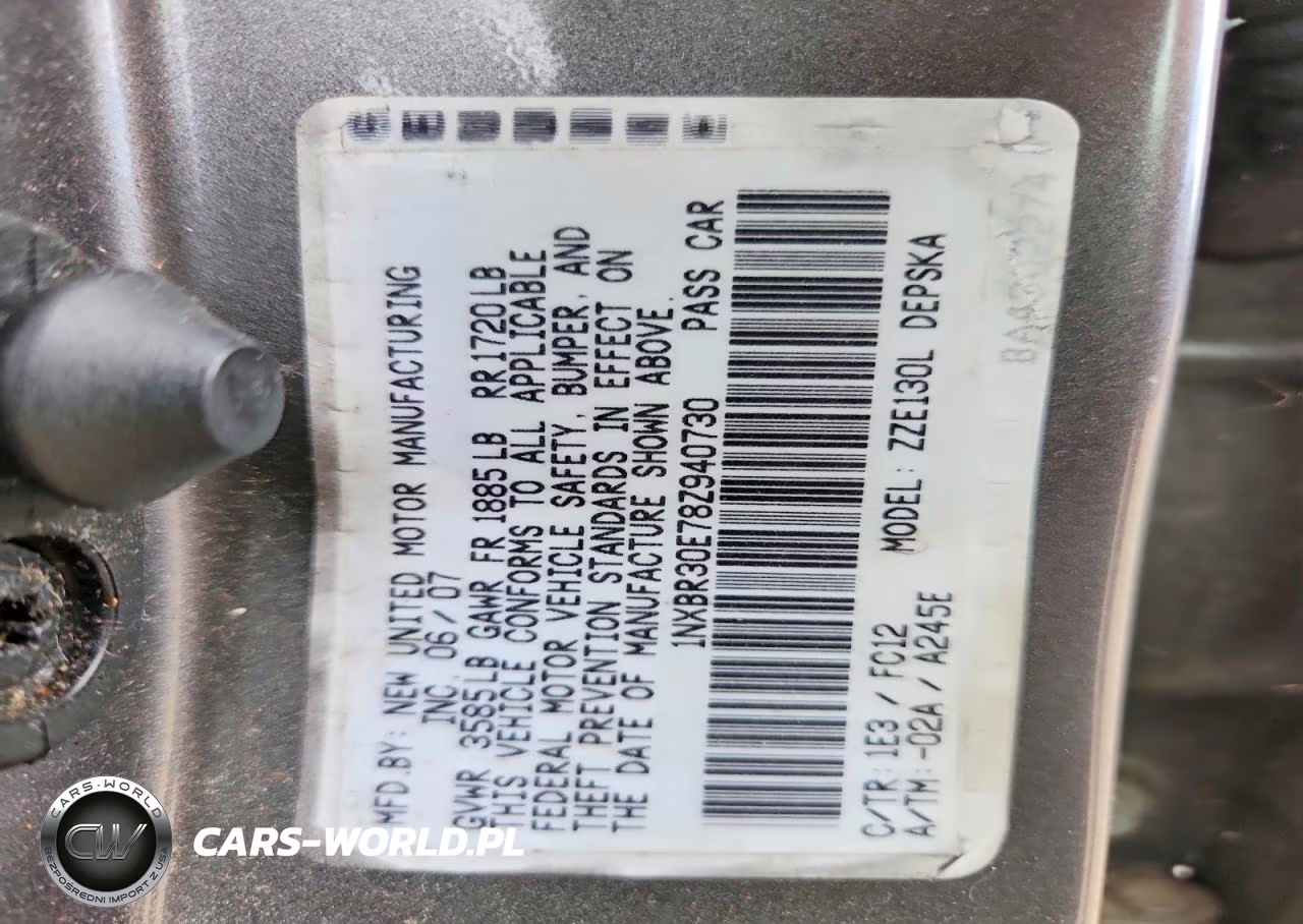 2008 Toyota Corolla S VIN:1NXBR30E78Z940730 - 12
