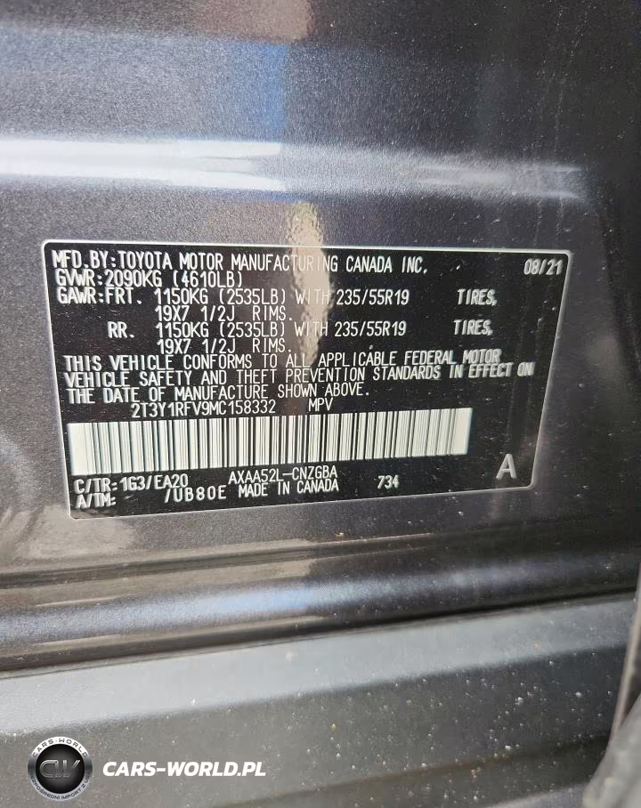 2021 Toyota Rav4 Limited VIN:2T3Y1RFV9MC158332 - 12