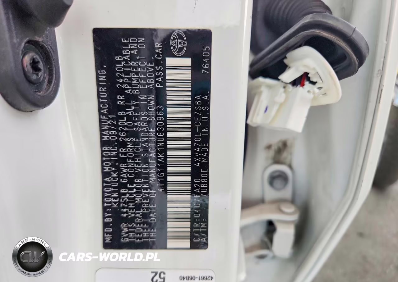 2022 Toyota Camry Se VIN:4T1G11AK1NU630963 - 13