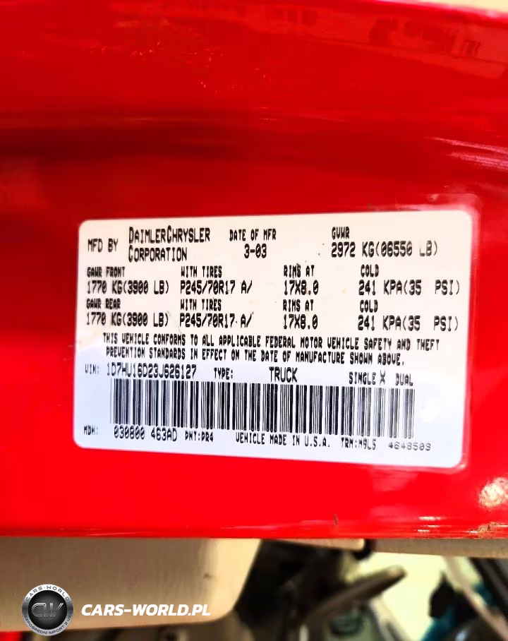 2003 Dodge Ram 1500 St VIN:1D7HU16D23J626127 - 13