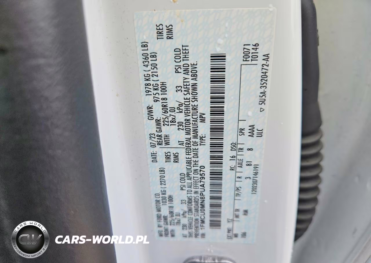 2023 Ford Escape St Line VIN:1FMCU0MN8PUA79570 - 13