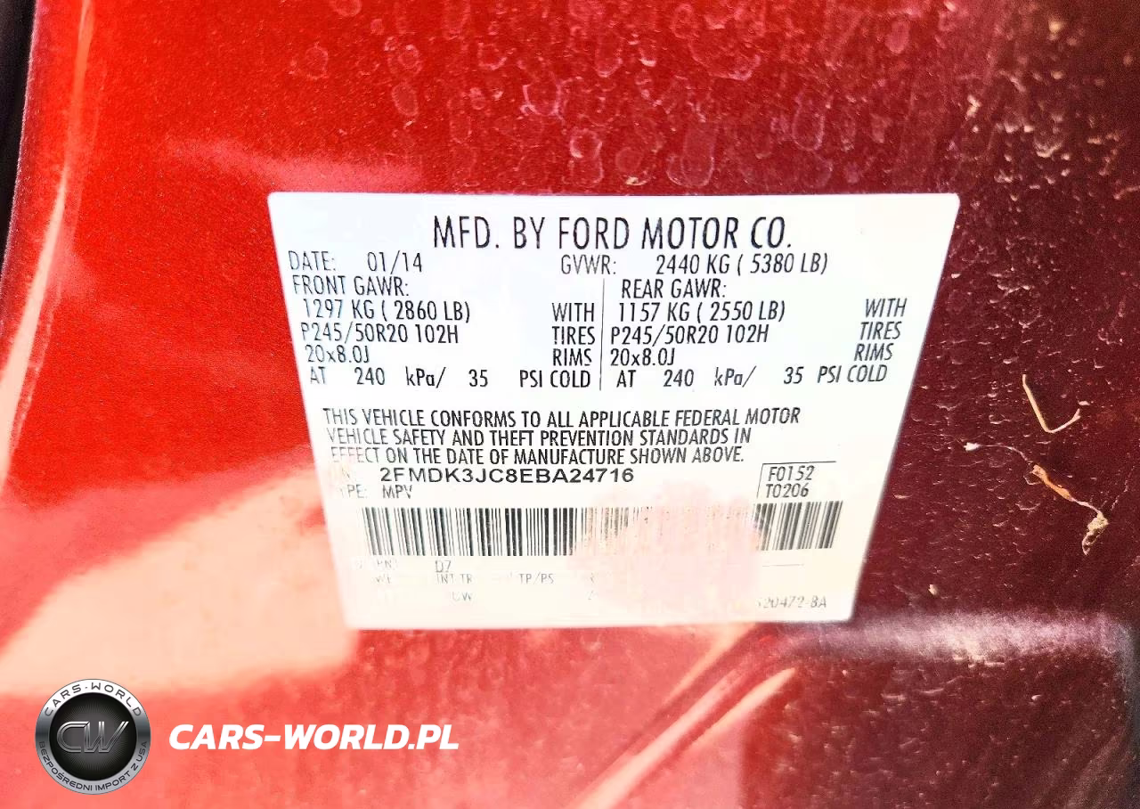 2014 Ford Edge Sel VIN:2FMDK3JC8EBA24716 - 13