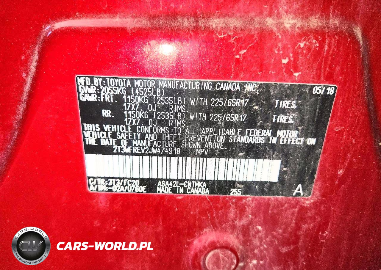 2018 Toyota Rav4 Xle VIN:2T3WFREV2JW474918 - 13