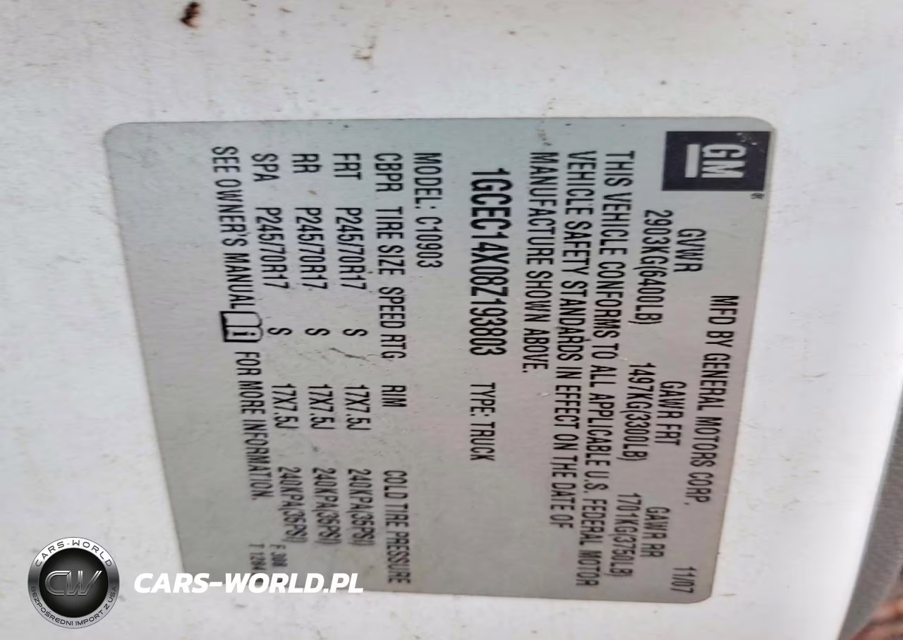 2008 Chevrolet Silverado C1500 VIN:1GCEC14X08Z193803 - 13