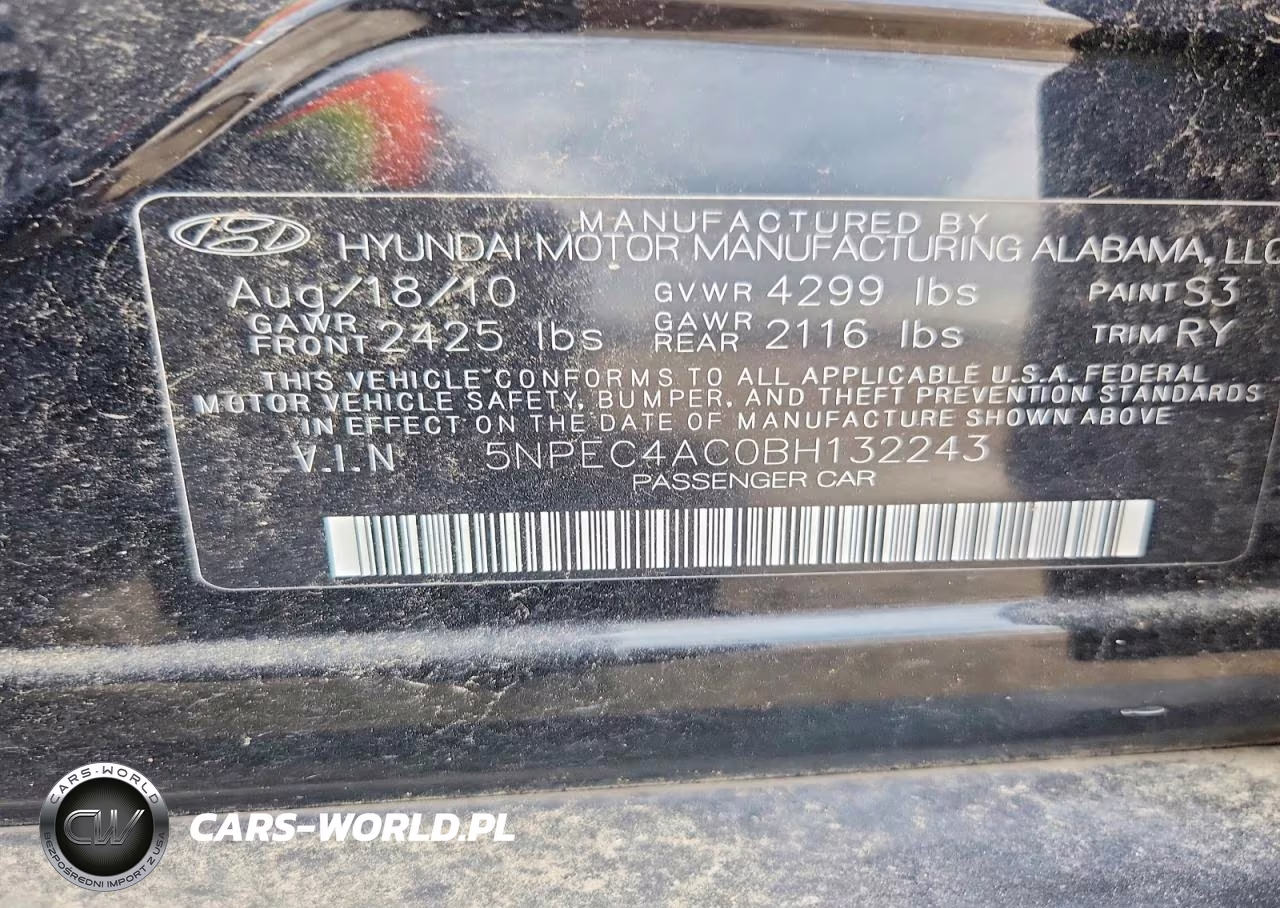 2011 Hyundai Sonata Limited VIN:5NPEC4AC0BH132243 - 12