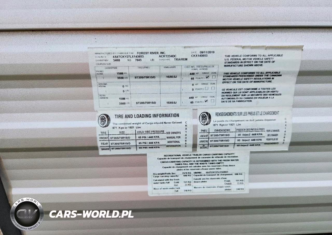 2020 Forest River Cherokee Recreational Vehicle (Rv) VIN:4X4TCKY27LX143653 - 12