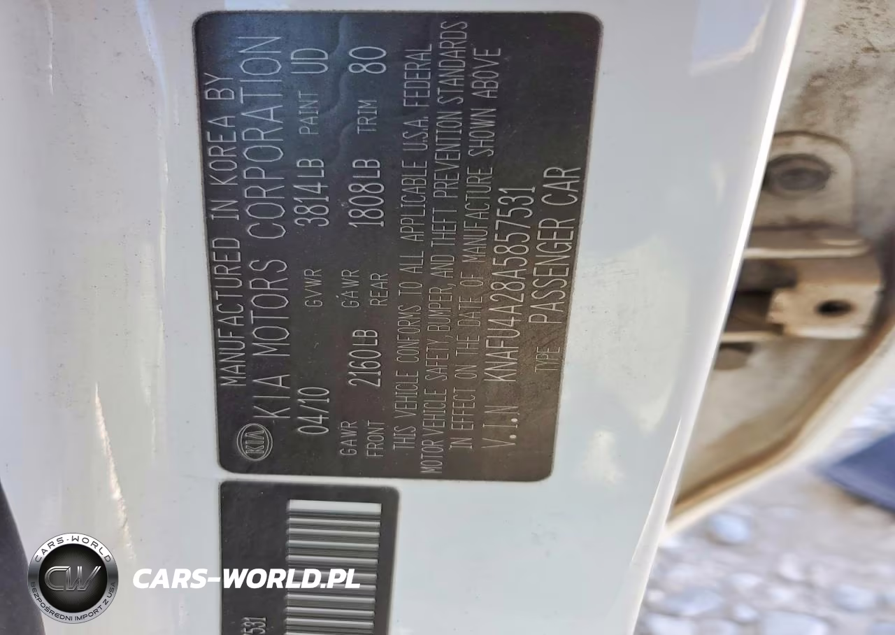 2010 Kia Forte Ex VIN:KNAFU4A28A5857531 - 12