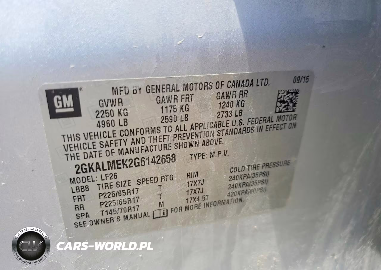 2016 GMC Terrain Sle VIN:2GKALMEK2G6142658 - 13