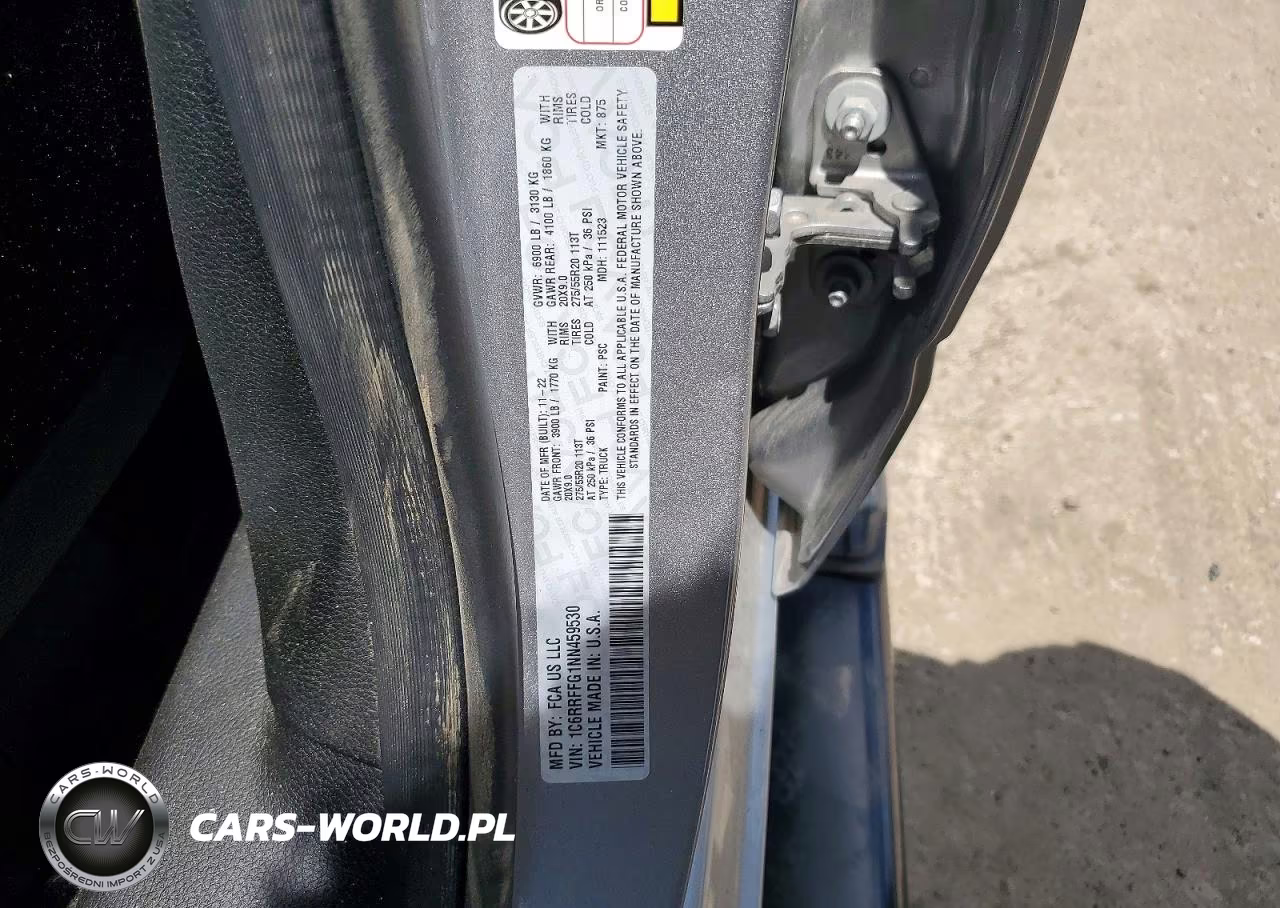 2022 Ram 1500 Big Horn VIN:1C6RRFFG1NN459530 - 12