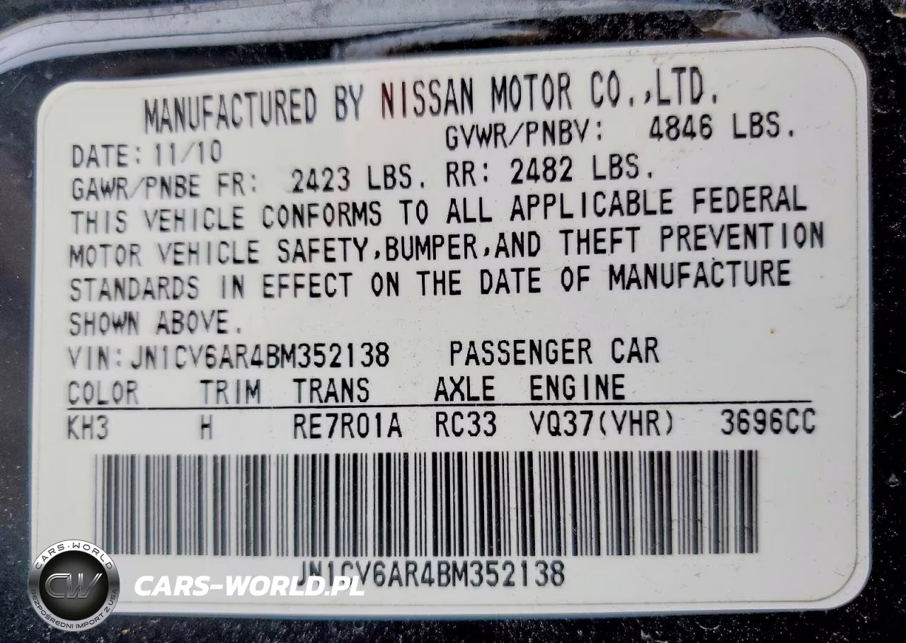 2011 Infiniti G37 Sedan X VIN:JN1CV6AR4BM352138 - 12