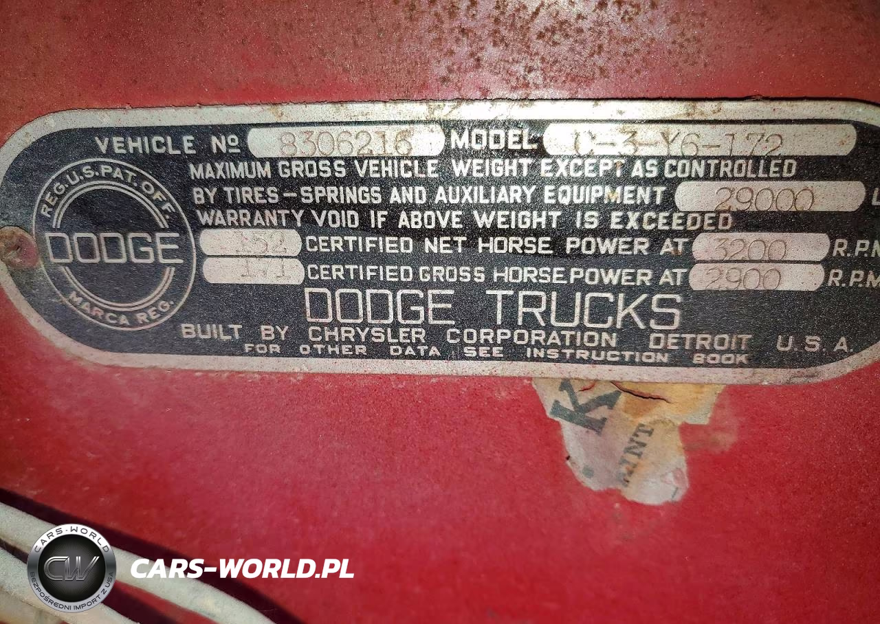 1956 Dodge Pick Up VIN:8306216 - 13