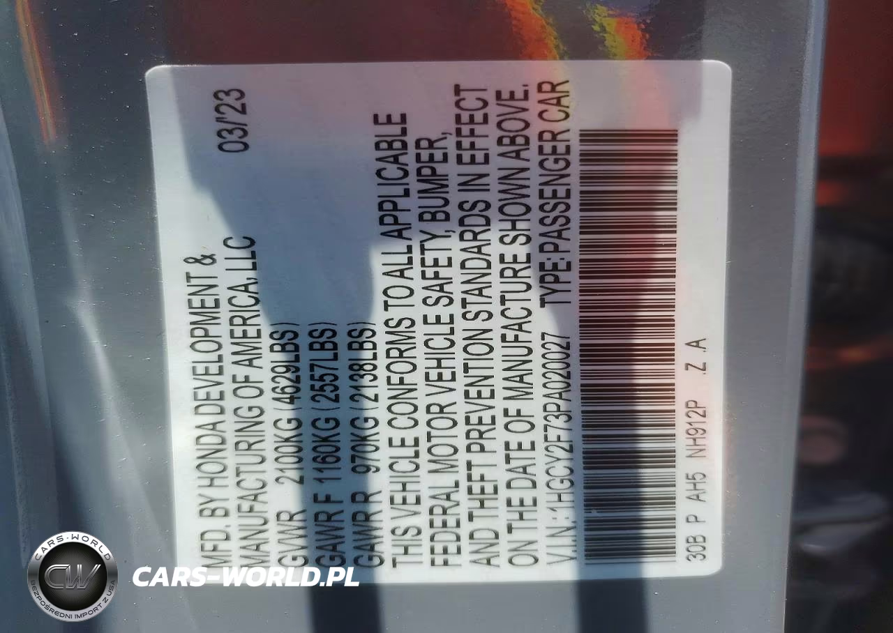 2023 Honda Accord Hybrid Sport-L VIN:1HGCY2F73PA020027 - 13