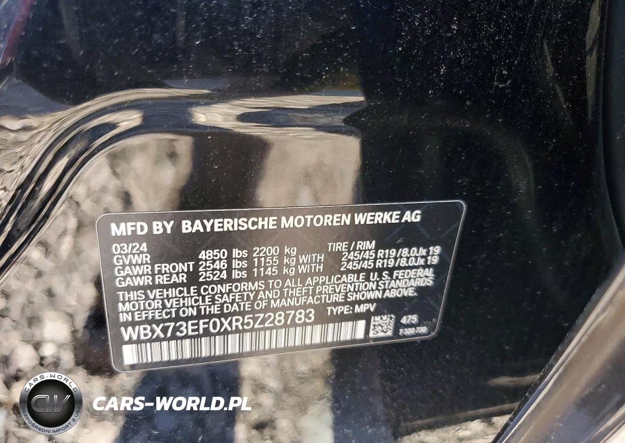 2024 BMW X1 xDrive28I VIN:WBX73EF0XR5Z28783 - 13