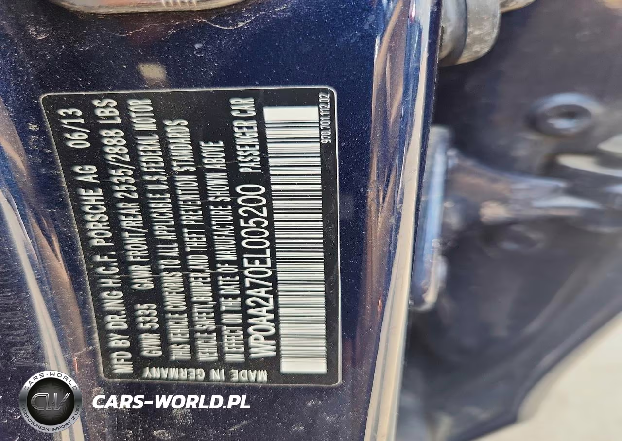 PORSCHE PANAMERA 2 VIN:WP0AA2A70EL005200 - 12