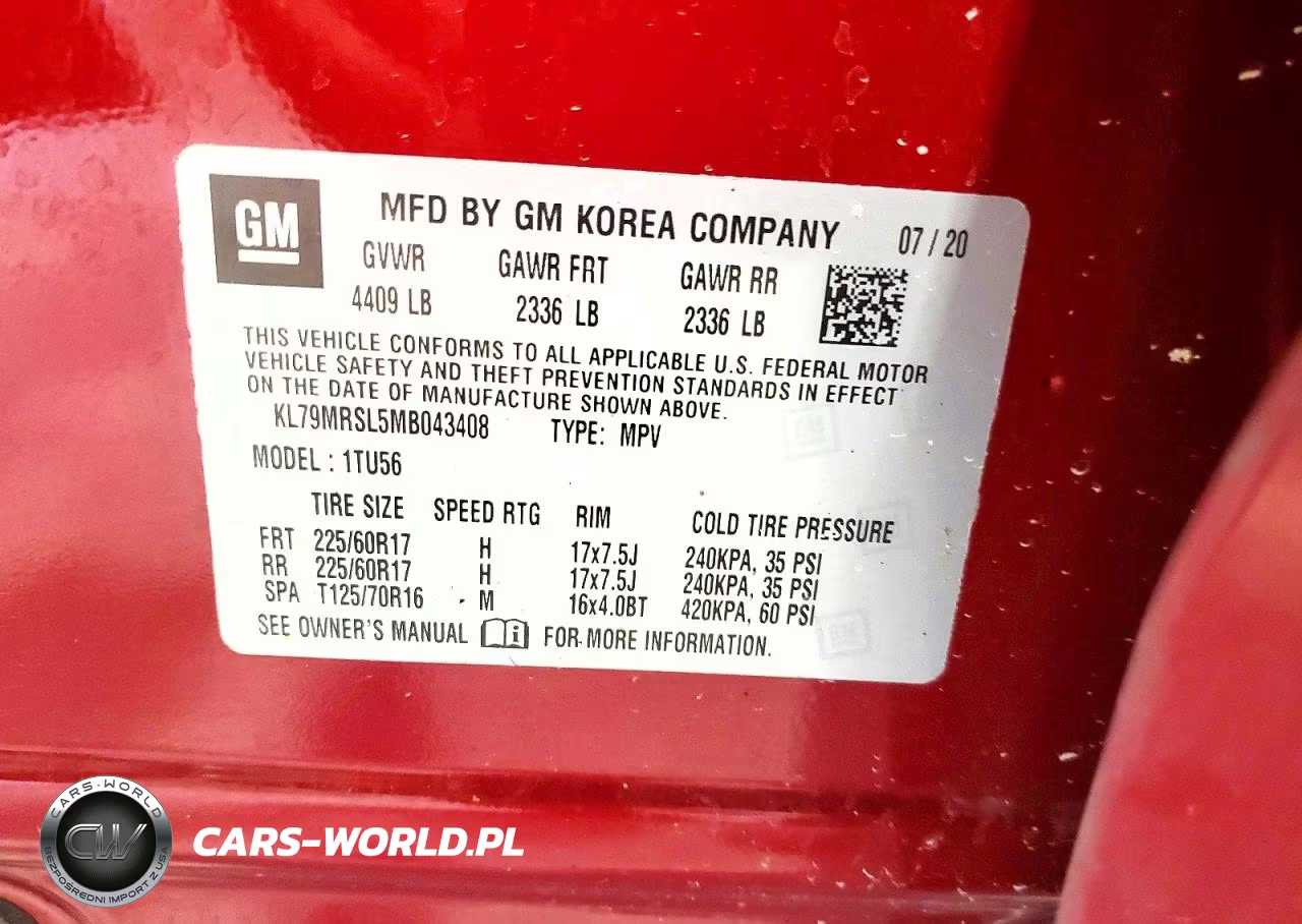 2021 Chevrolet Trailblazer Lt VIN:KL79MRSL5MB043408 - 14