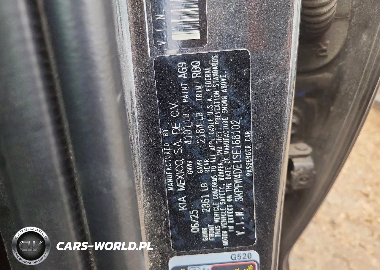 2025 Kia K4 Gt Line VIN:3KPFW4DE1SE168102 - 13