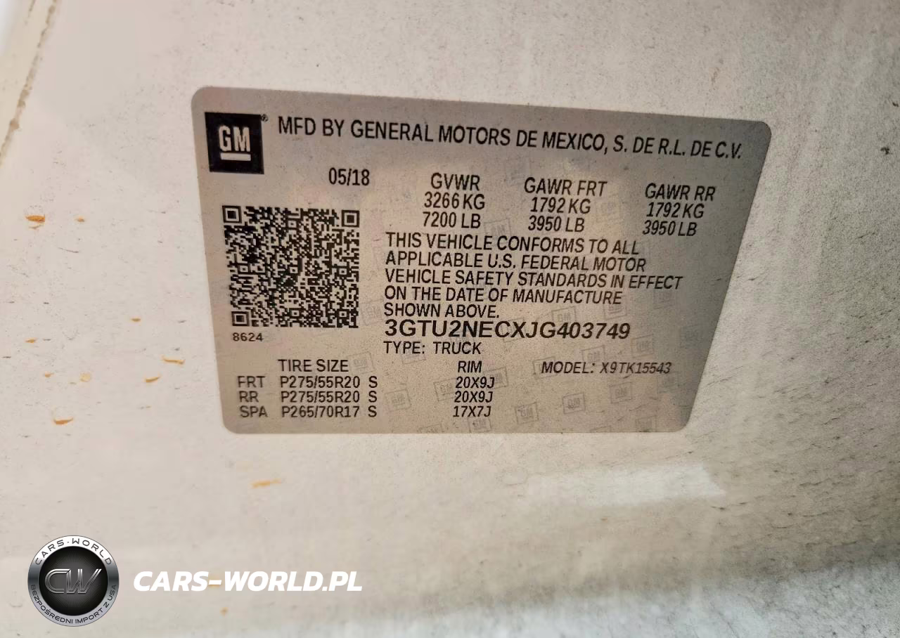 2018 GMC Sierra K1500 Slt VIN:3GTU2NECXJG403749 - 13