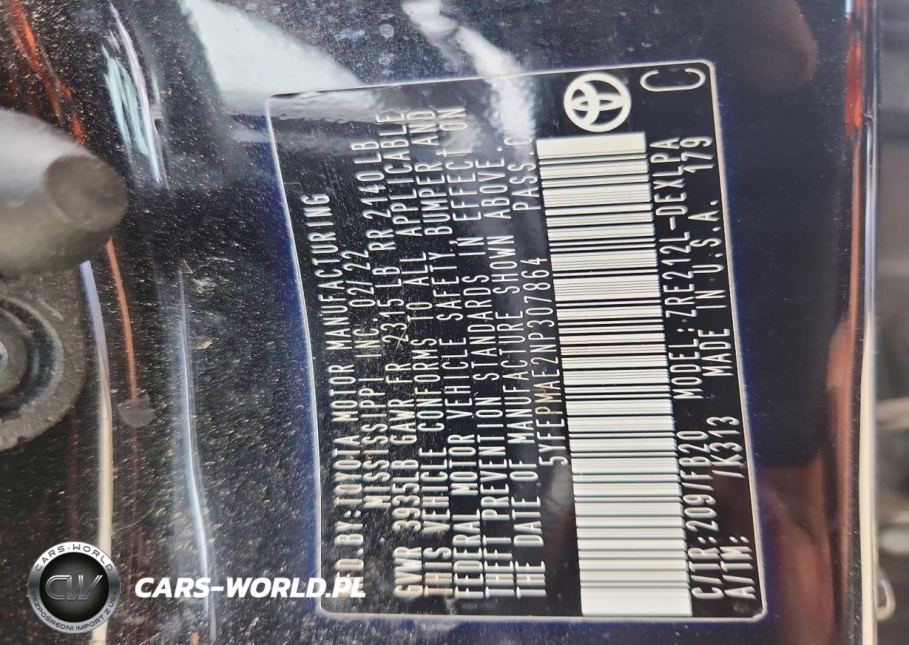 2022 Toyota Corolla Le VIN:5YFEPMAE2NP307864 - 12