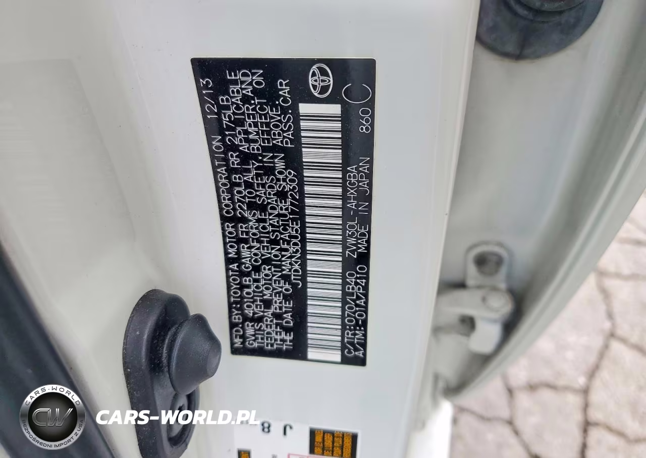 2014 Toyota Prius Four VIN:JTDKN3DU5E1772309 - 12