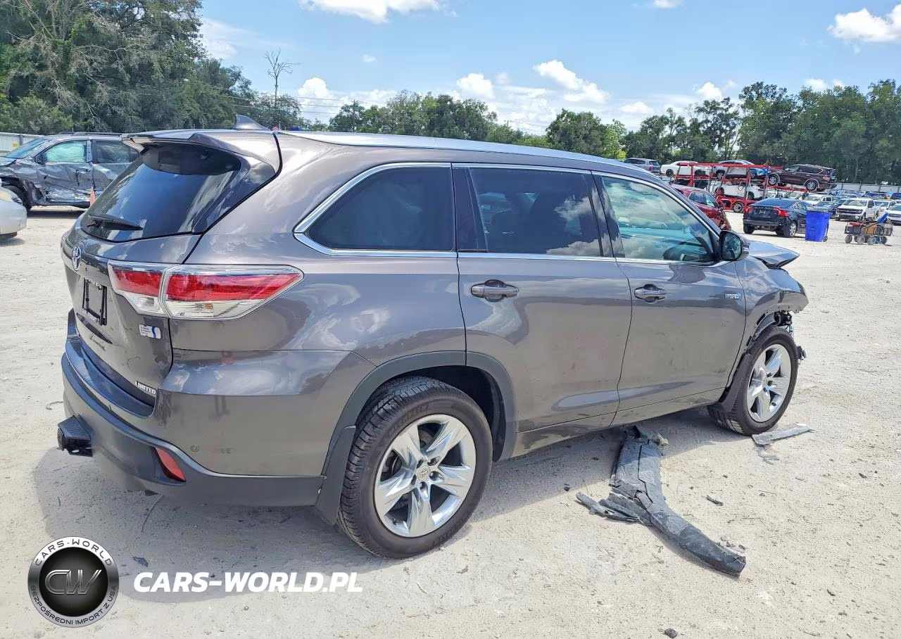 2015 Toyota Highlander Hybrid Limited Platinum VIN:5TDDCRFH8FS008489 - 3