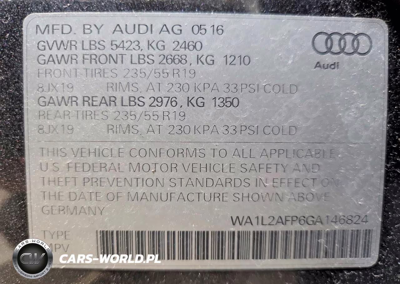 2016 Audi Q5 Premium Plus VIN:WA1L2AFP6GA146824 - 12