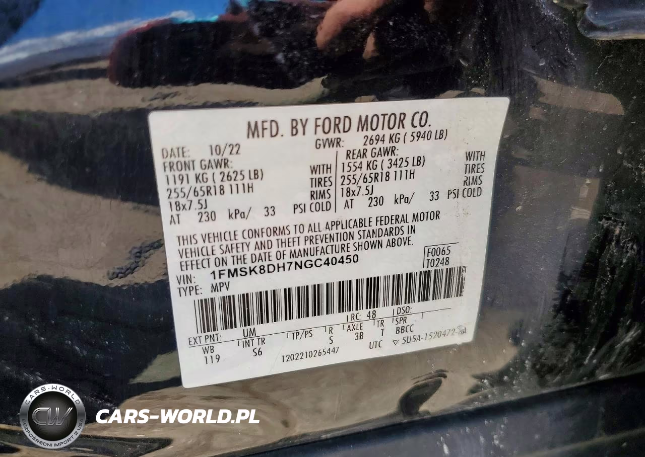 2022 Ford Explorer Xlt VIN:1FMSK8DH7NGC40450 - 13