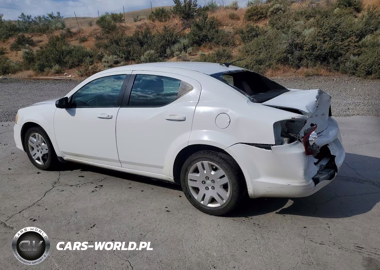 2012 Dodge Avenger Se VIN:1C3CDZAB8CN216521 - 2