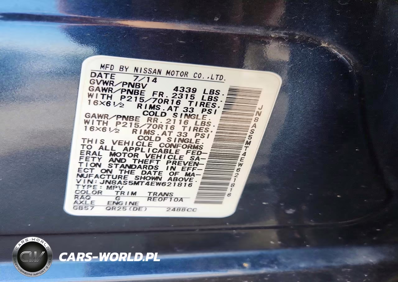 2014 Nissan Rogue Select S VIN:JN8AS5MT4EW621816 - 12
