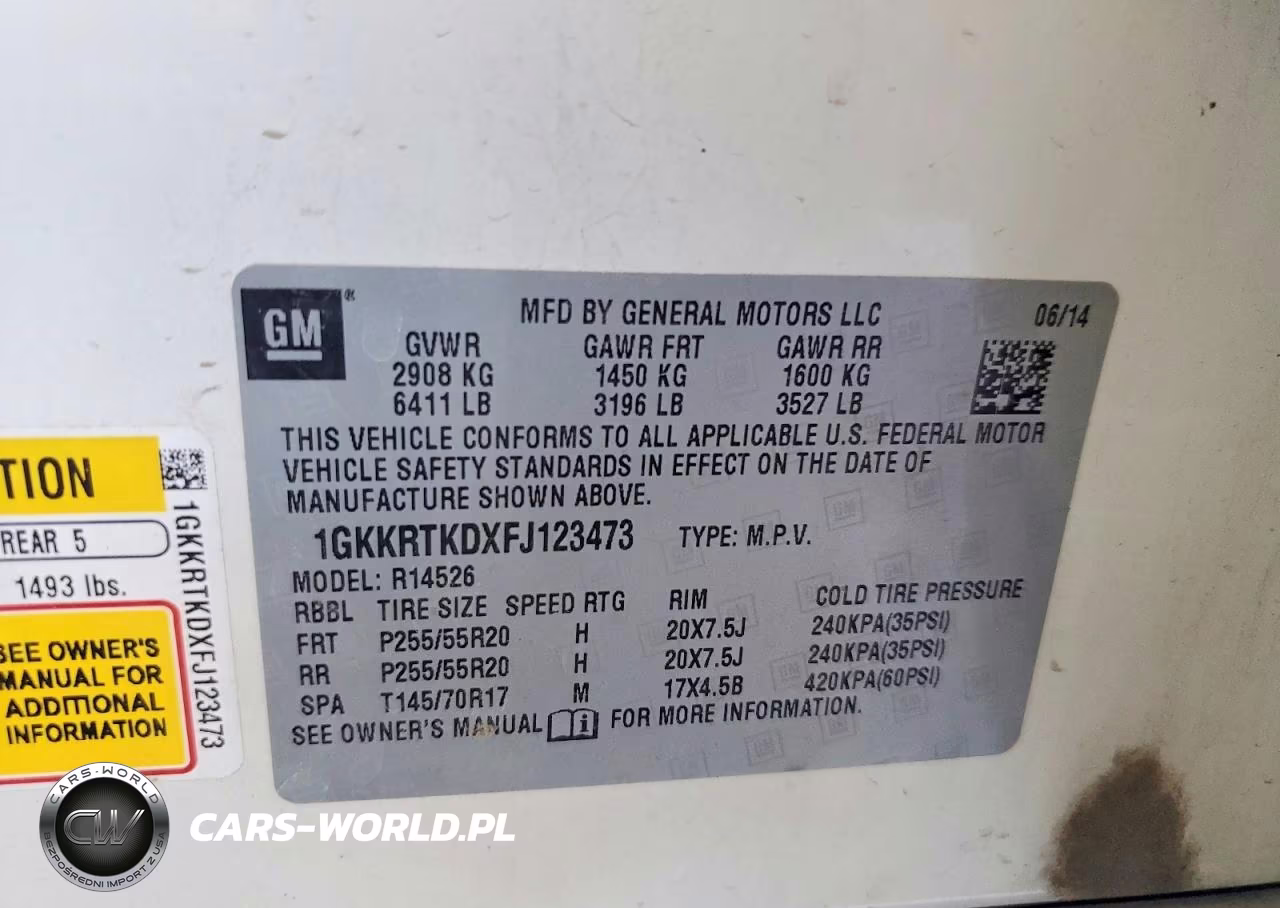 2015 GMC Acadia Denali VIN:1GKKRTKDXFJ123473 - 13