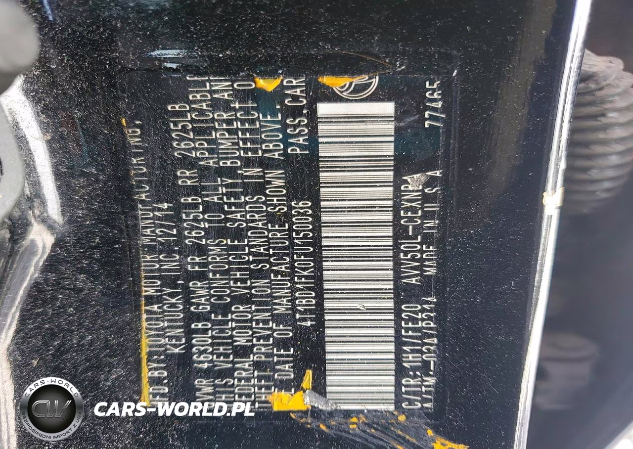 2015 Toyota Camry Hybrid Le VIN:4T1BD1FK0FU150036 - 12
