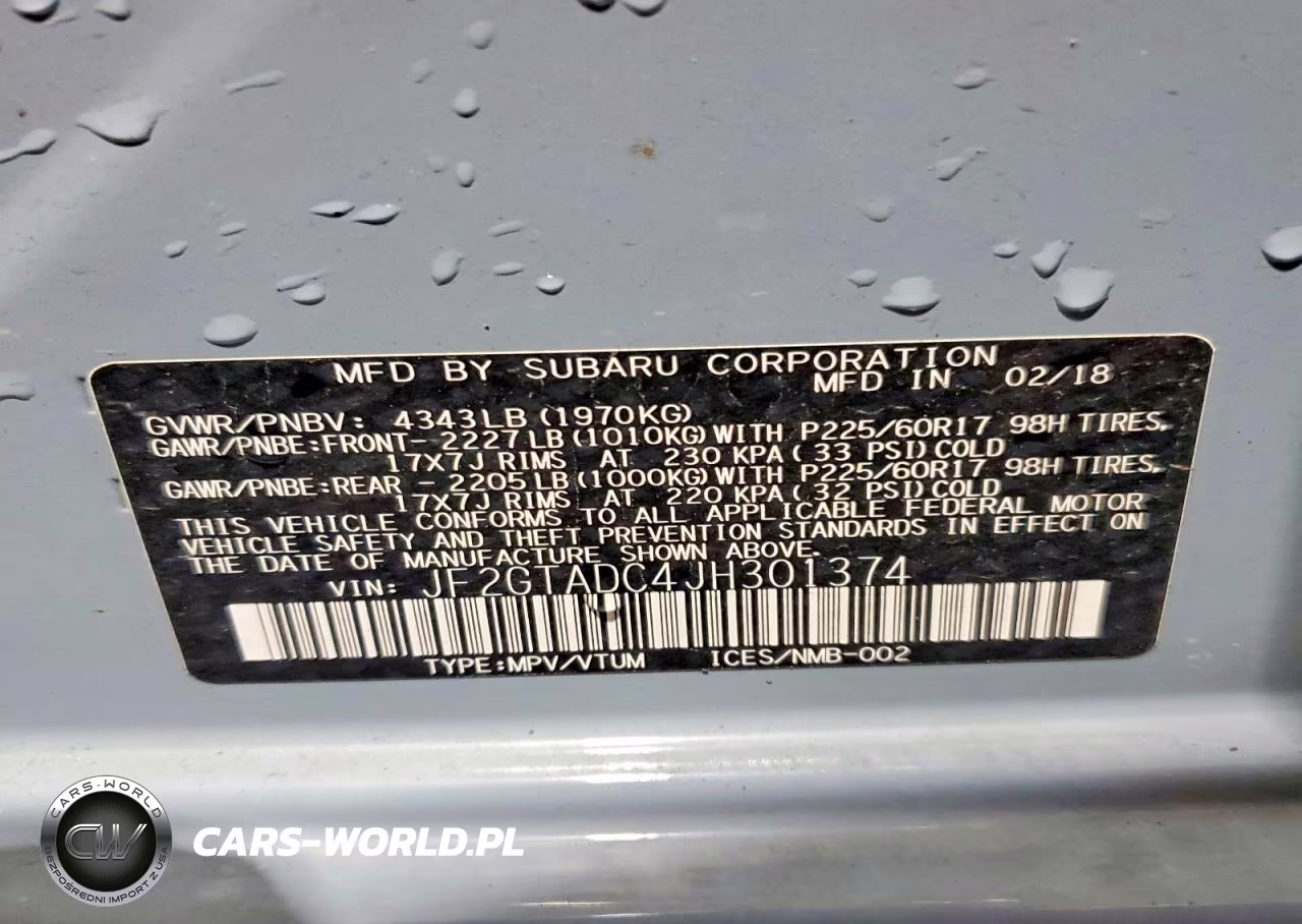 2018 Subaru Crosstrek Premium VIN:JF2GTADC4JH301374 - 13
