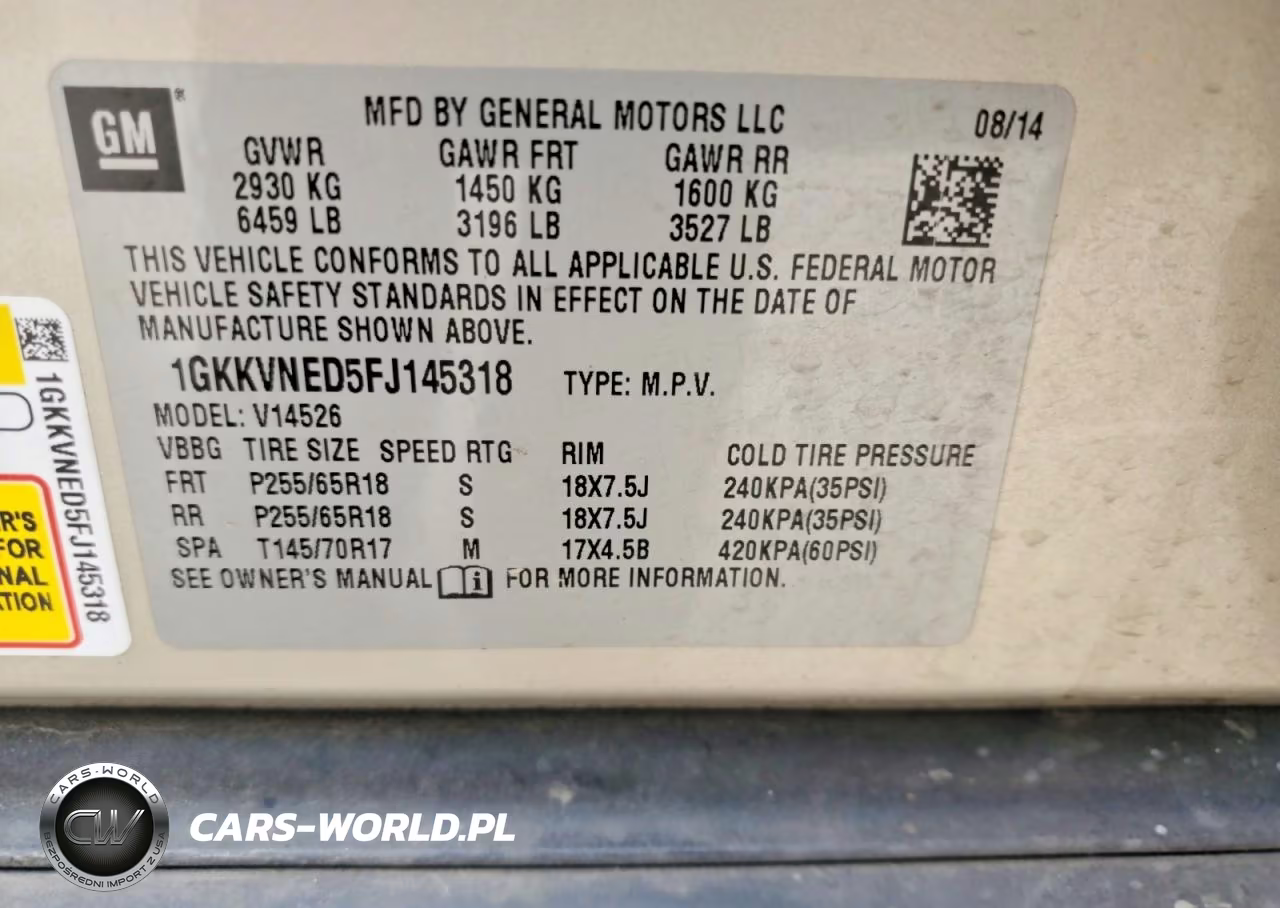 2015 GMC Acadia Sle VIN:1GKKVNED5FJ145318 - 13